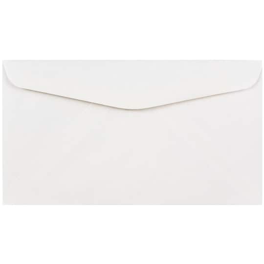 JAM Paper 3.6" x 6.5" White Business Commercial Envelopes
